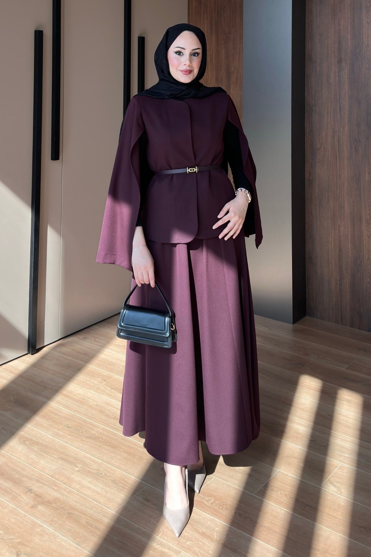 TAKIMPelerin Detaylı Takım 1190 Bordo