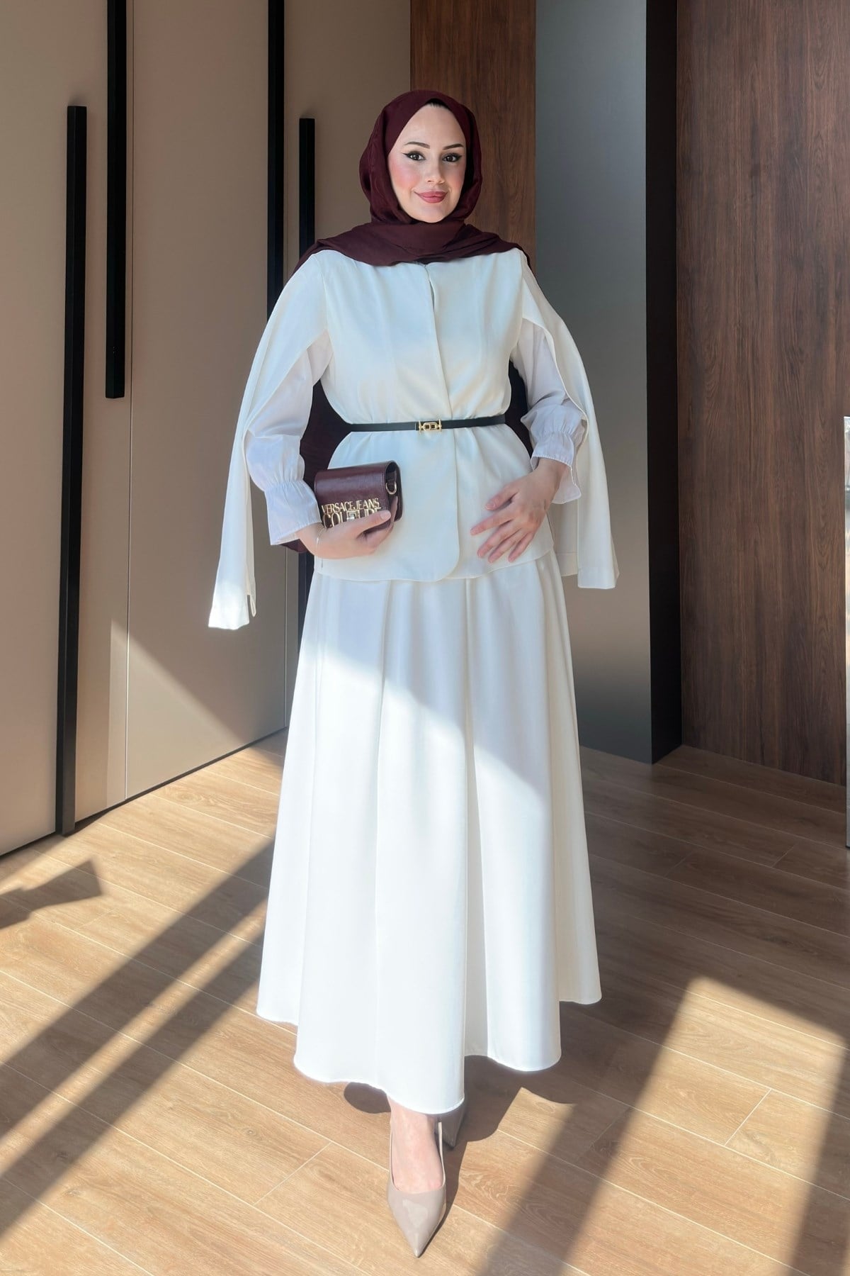 TAKIMPelerin Detaylı Takım 1190 Ekru
