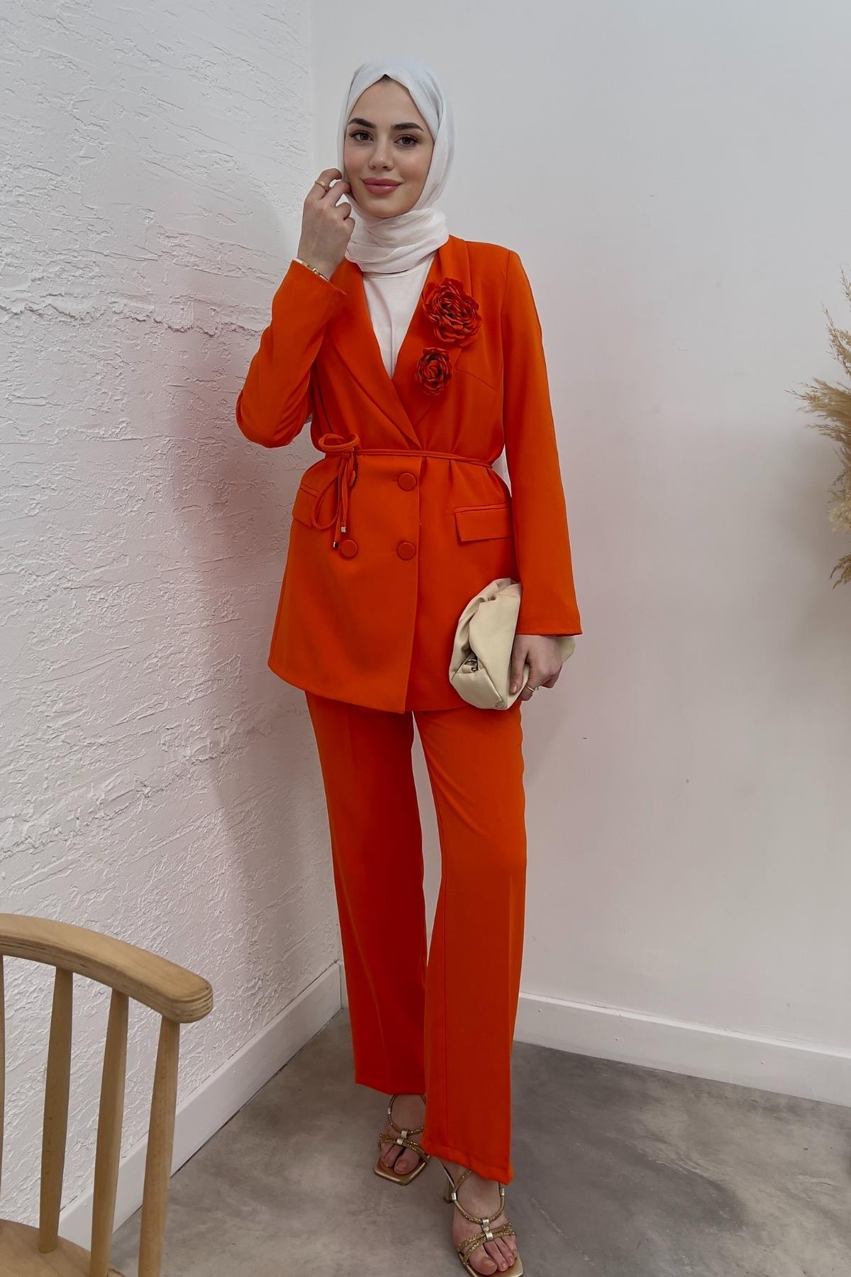 TAKIMQERY GÜLLÜ TAKIM 7121-ORANJ