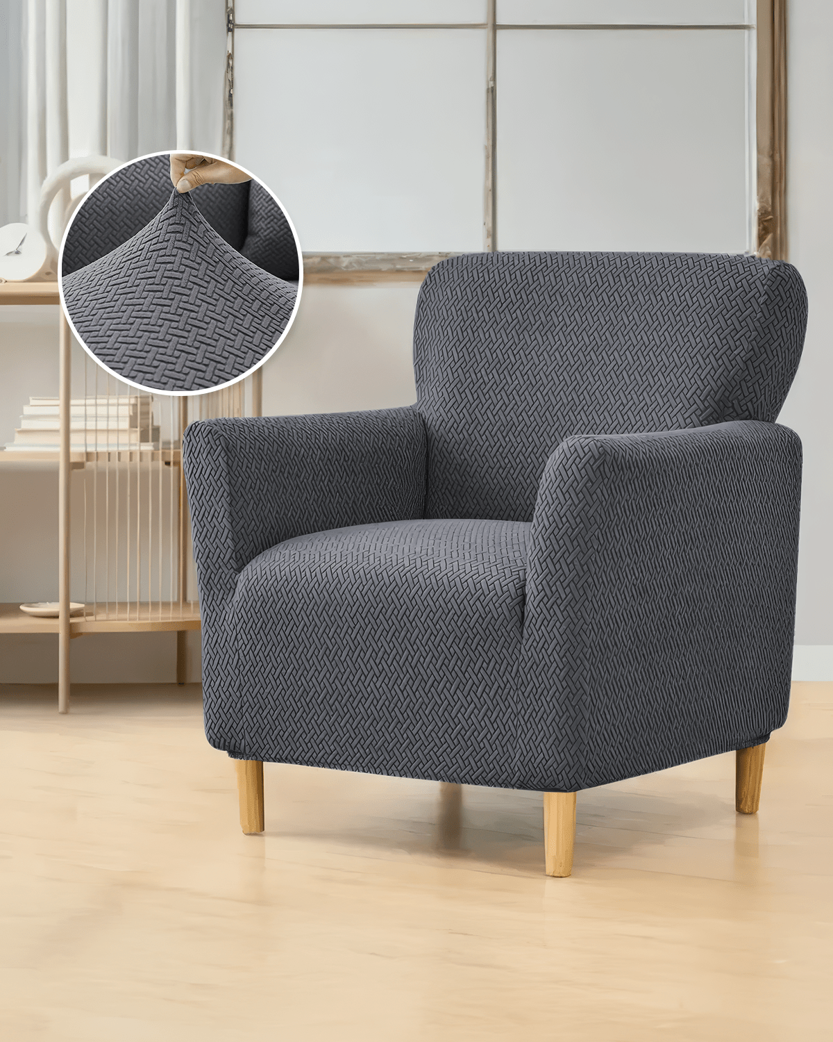 3.3.1.1 Koltuk Örtüsü Koltuk Kılıfı Takımı Lastikli Sofa Cover / Antrasit