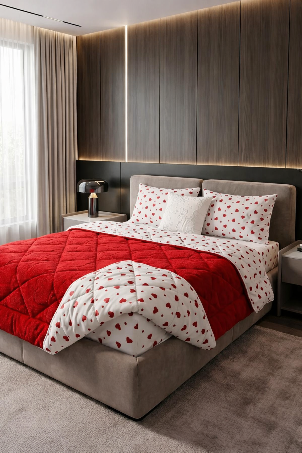 Premium Kalpli Çift Kişilik Wellsoft Uyku Seti 160x200 Lastikli Çarşaflı