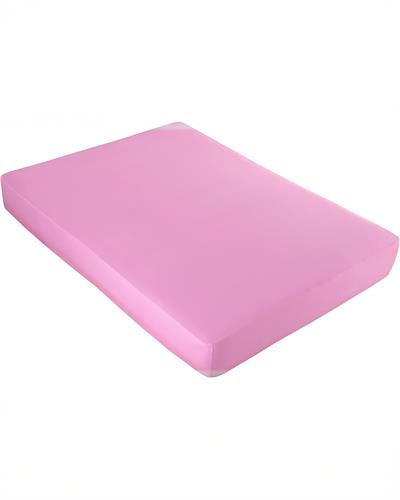 %100 Pamuklu Penye Lastikli Çarşaf Çift Kişilik / Pembe