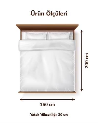 %100 Pamuklu Penye Lastikli Çarşaf Çift Kişilik / Sütlü Kahve