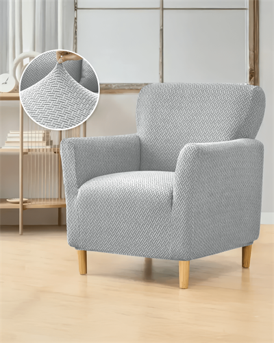 3.3.1.1 Koltuk Örtüsü Krem Koltuk Kılıfı Takımı Lastikli Sofa Cover / Gri