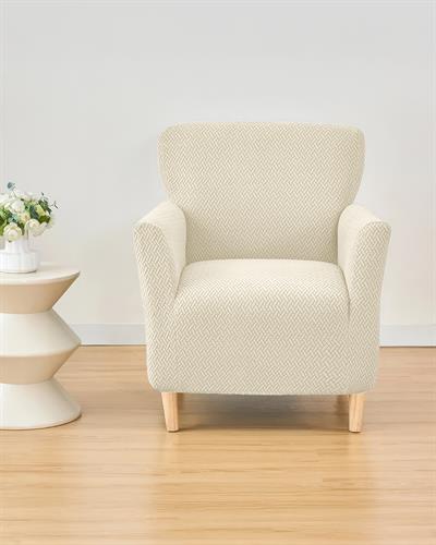 3.3.1.1 Koltuk Örtüsü Krem Koltuk Kılıfı Takımı Lastikli Sofa Cover / Krem