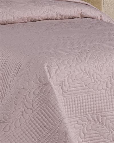 Jumbo Soft Çift Taraflı Tek Kişilik Yatak Örtüsü 2 Parça / Pembe