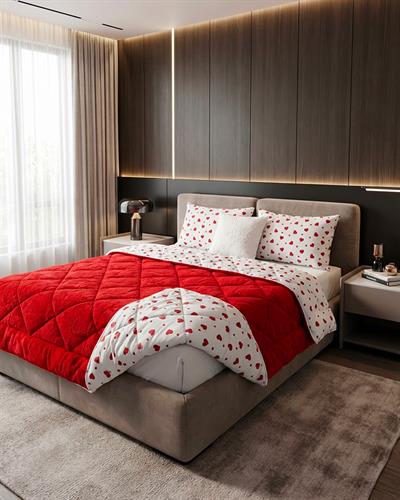 Premium Kalpli Çift Kişilik Wellsoft Yorgan Seti 195x215 Cm
