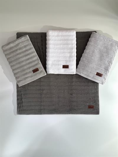 Şahsenem 4lü Bombeli Banyo Havlu Seti 70x140 cm