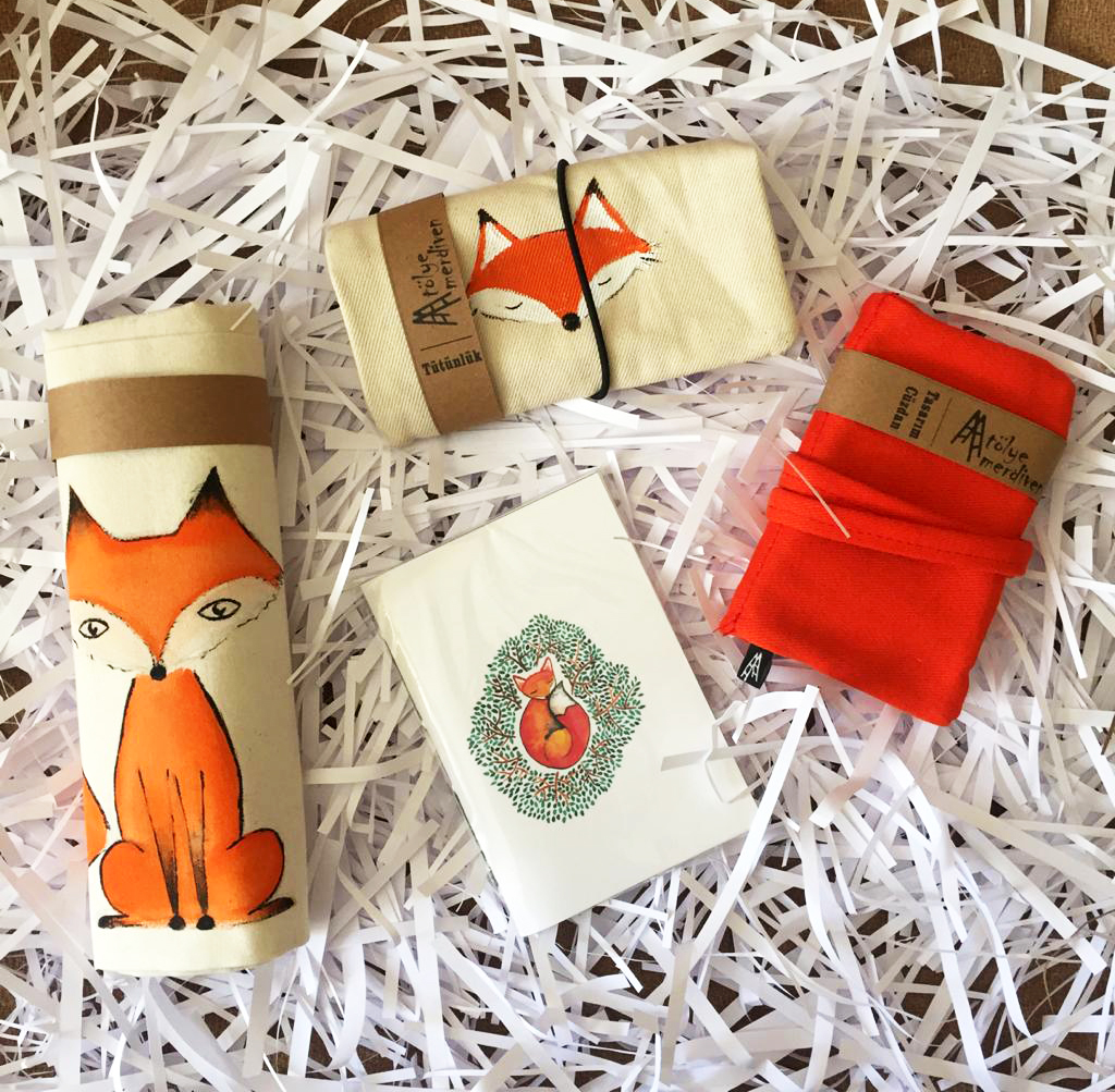 El Boyaması Tilki Set