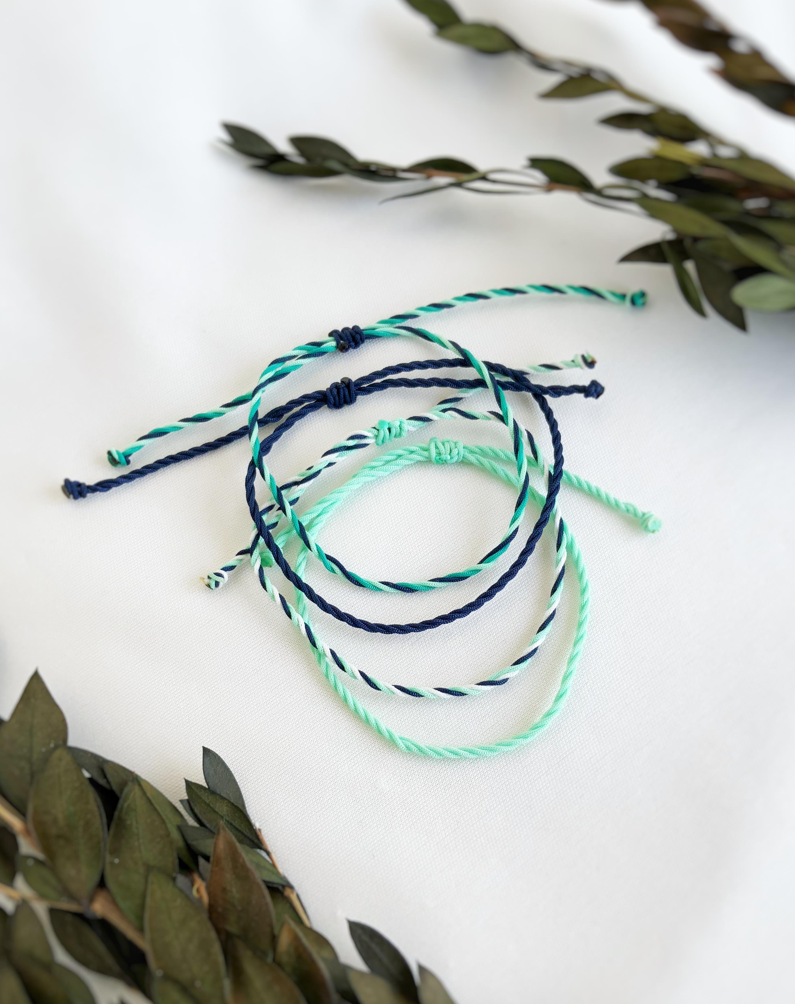 10lu Rin Unisex İp Bileklik Seti