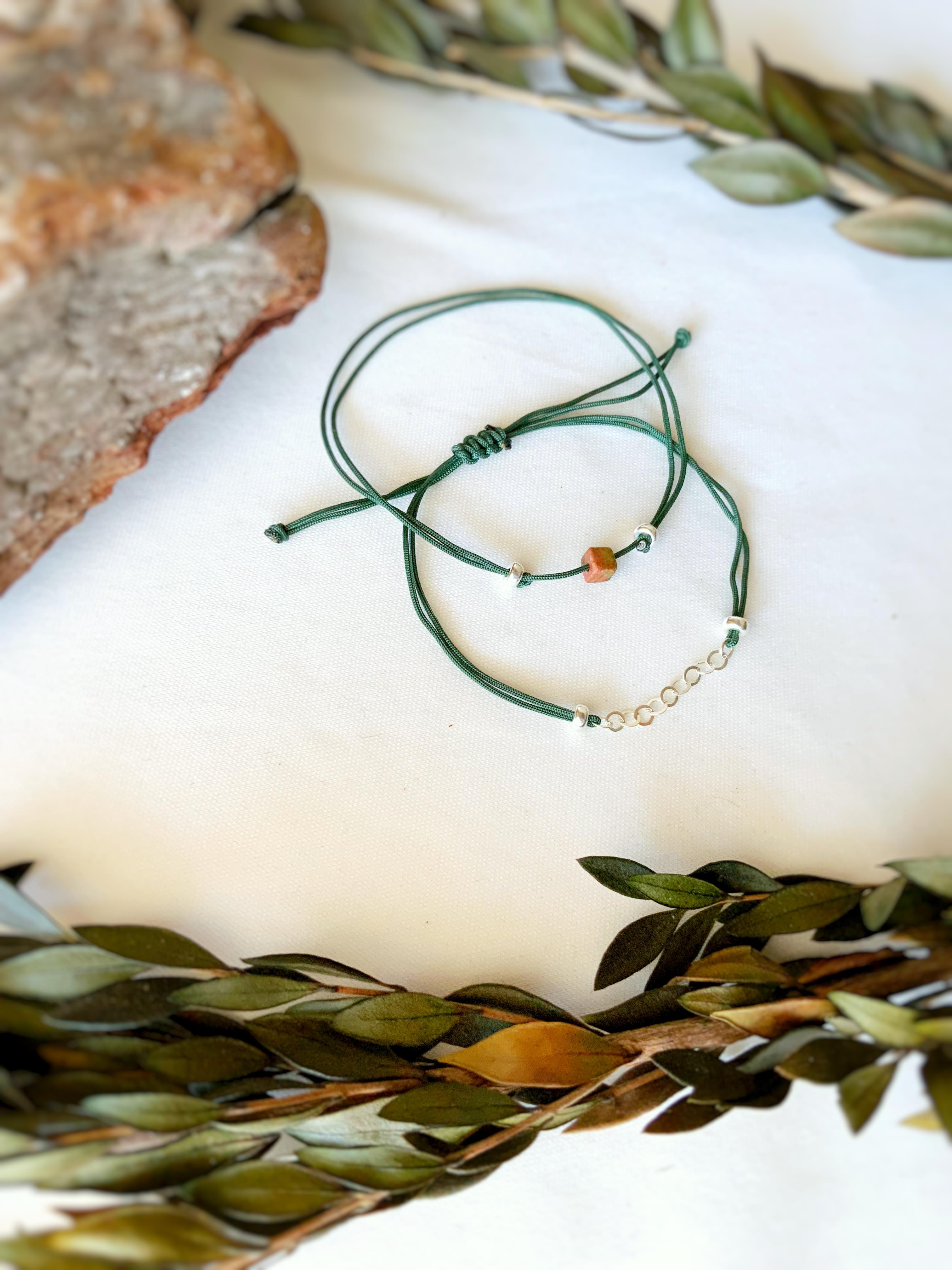 2li Noon Bileklik Seti Koyu Yeşil