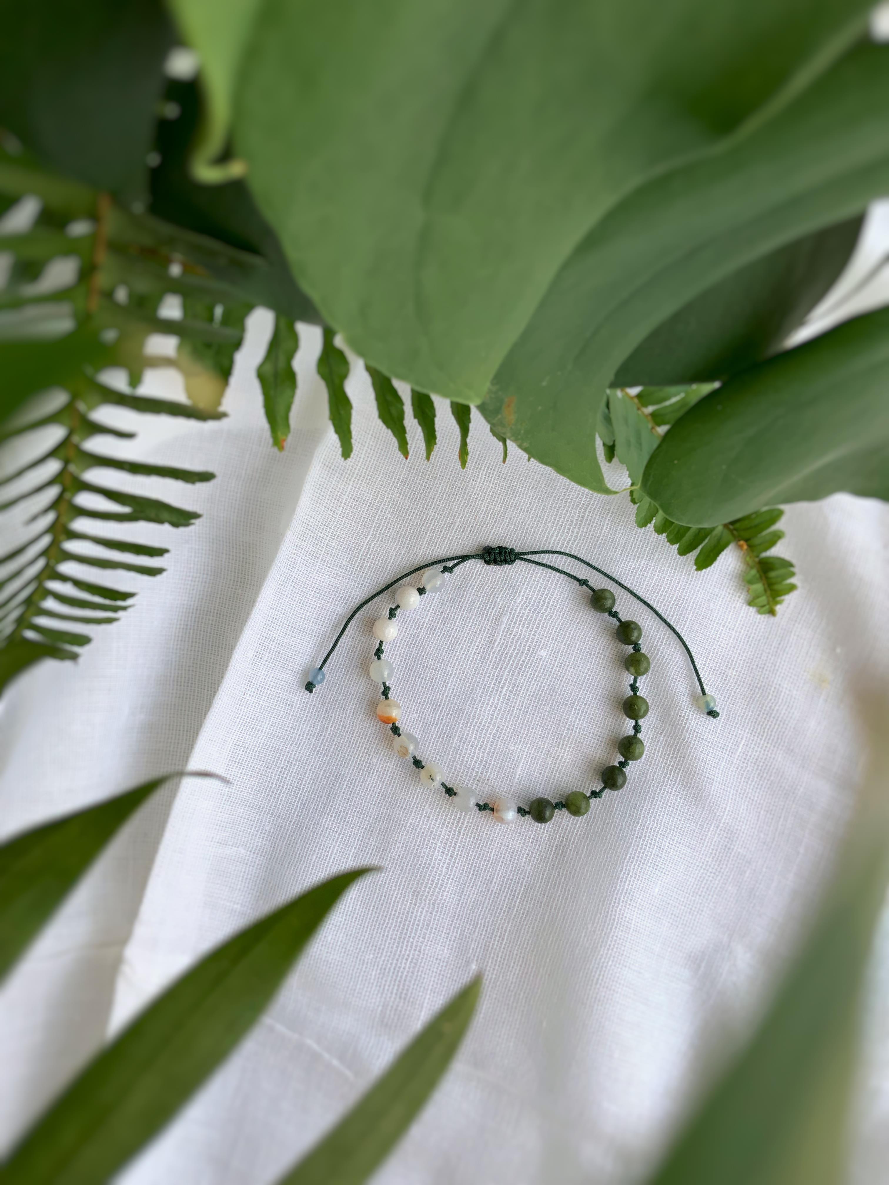 Akik ve Yeşim Taşı Bileklik