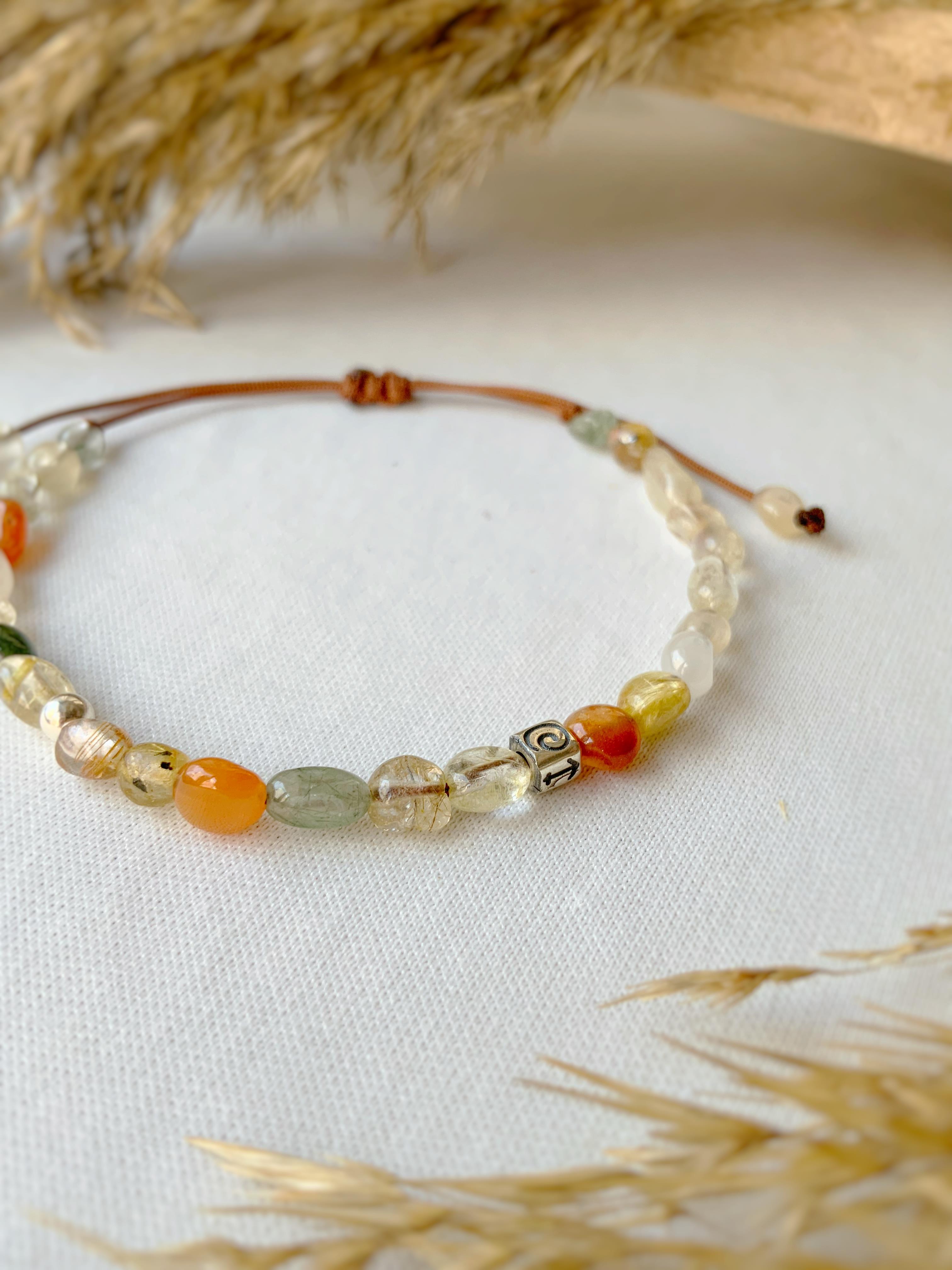 Amber Unisex Akik Bileklik 