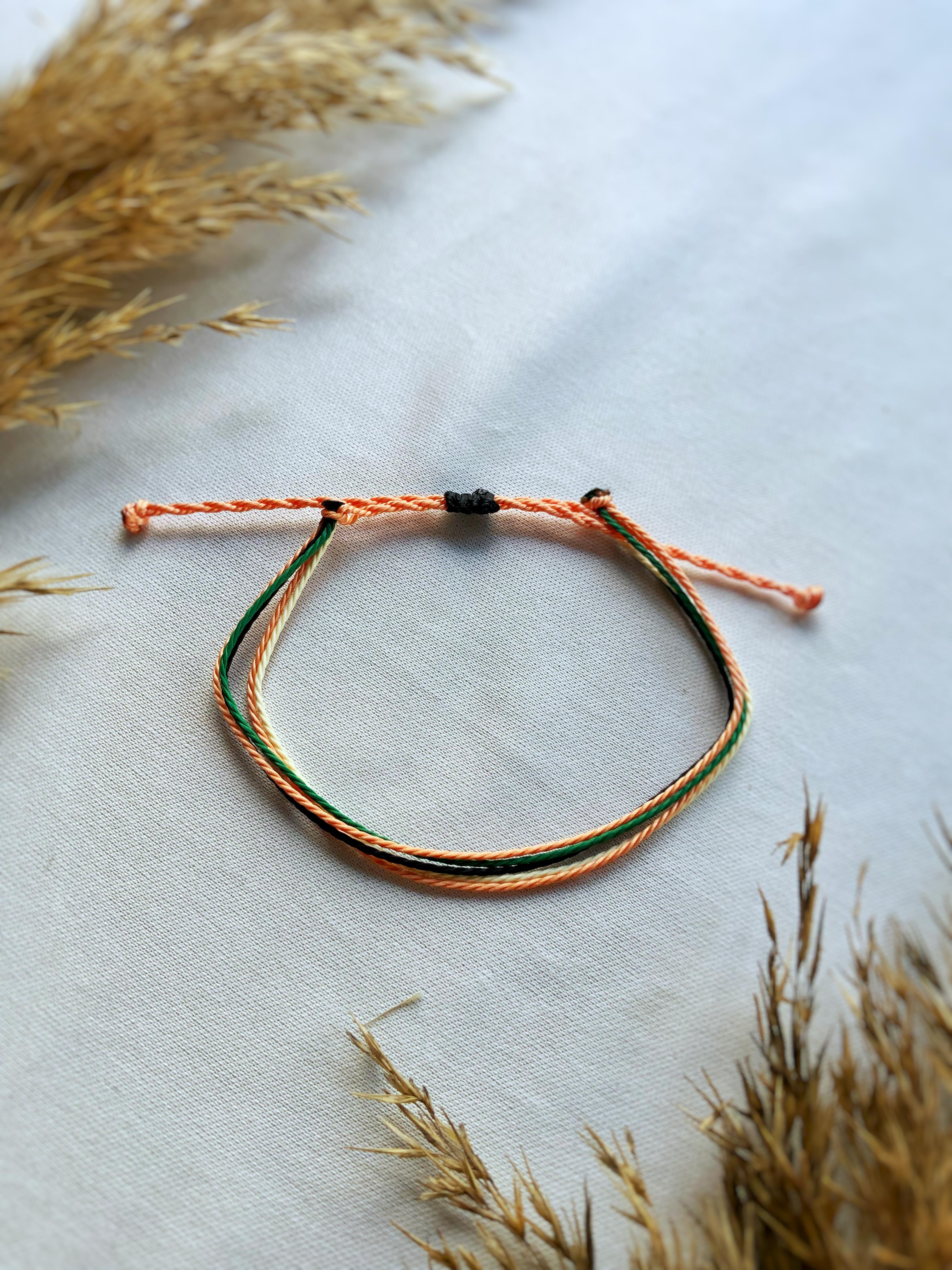 Boho Mutlu bileklik unisex çoklu ip bileklik