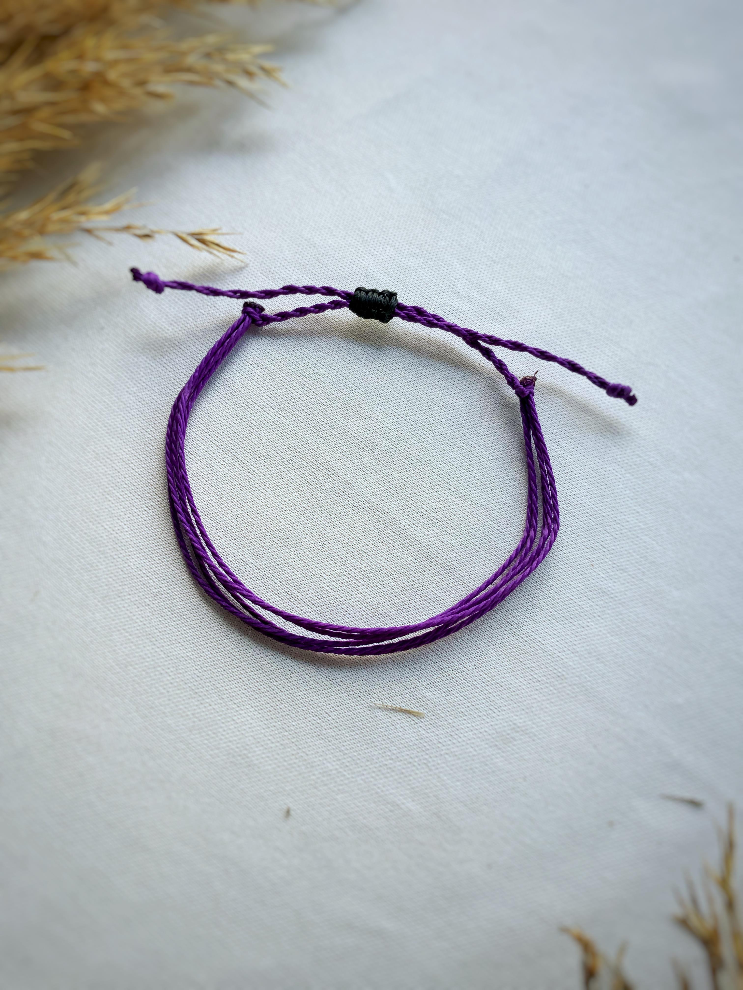 Boho Mutlu bileklik unisex çoklu ip bileklik