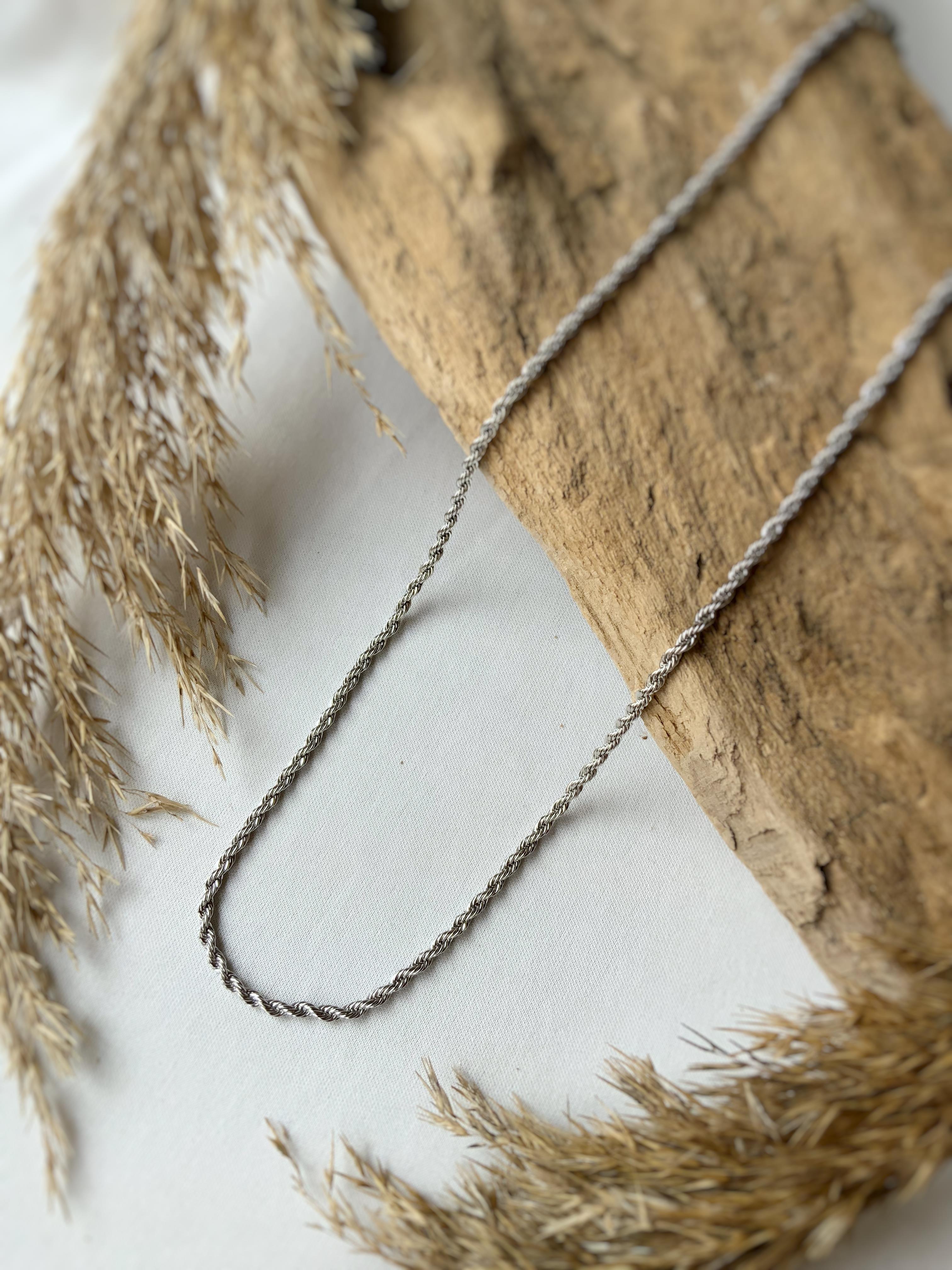 Burma Çelik Zincir Silver Gümüş