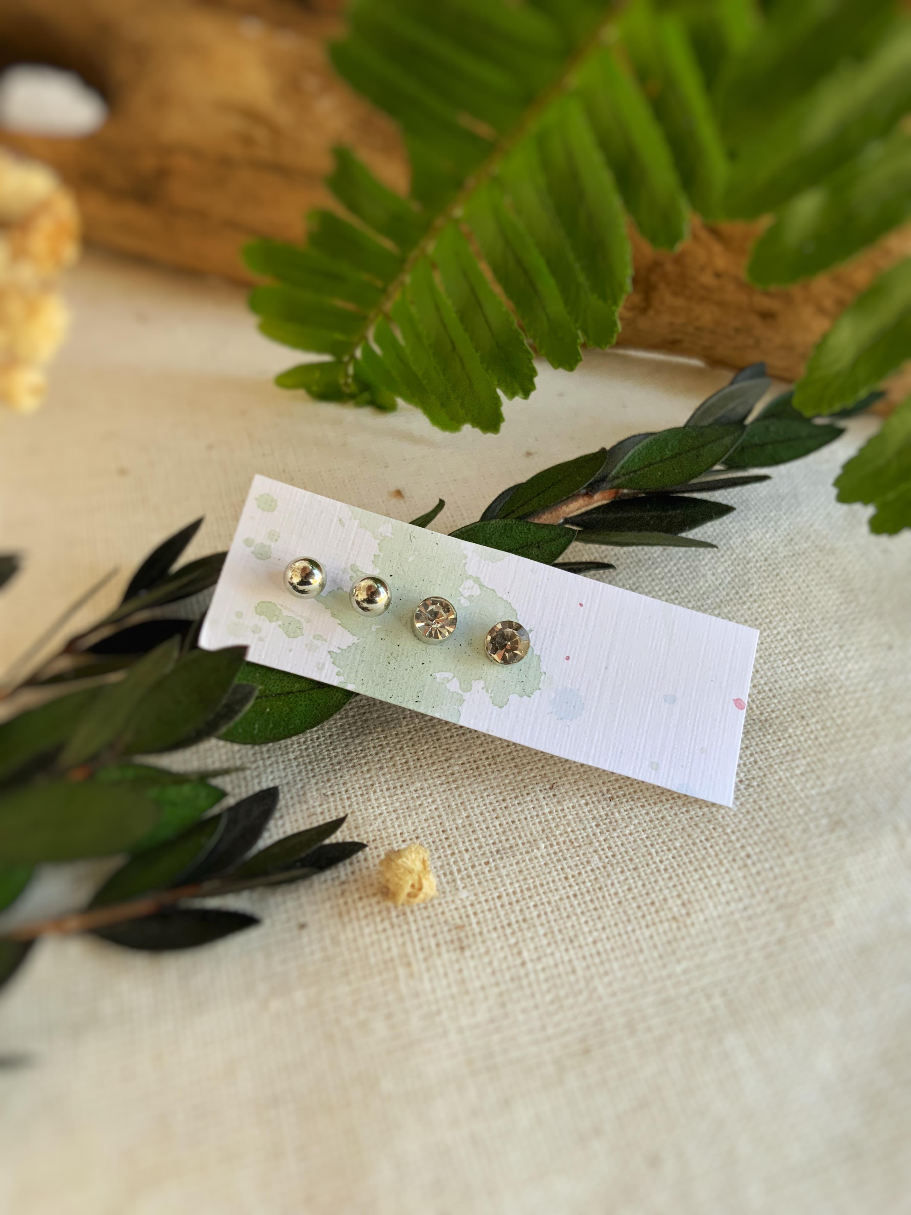 Çelik 4lü Küpe Seti