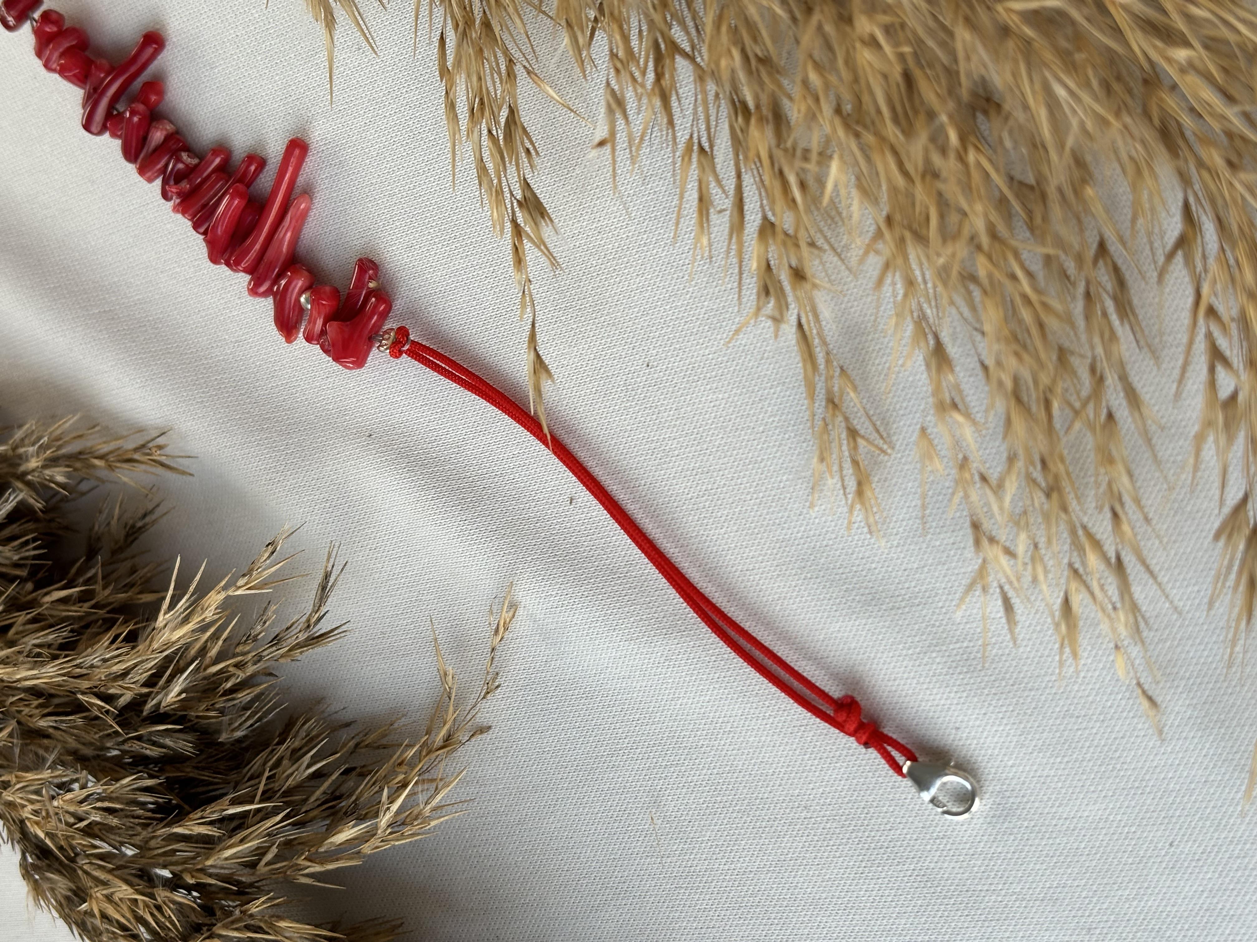 *Cesaret Kırmızı Mercan Bileklik