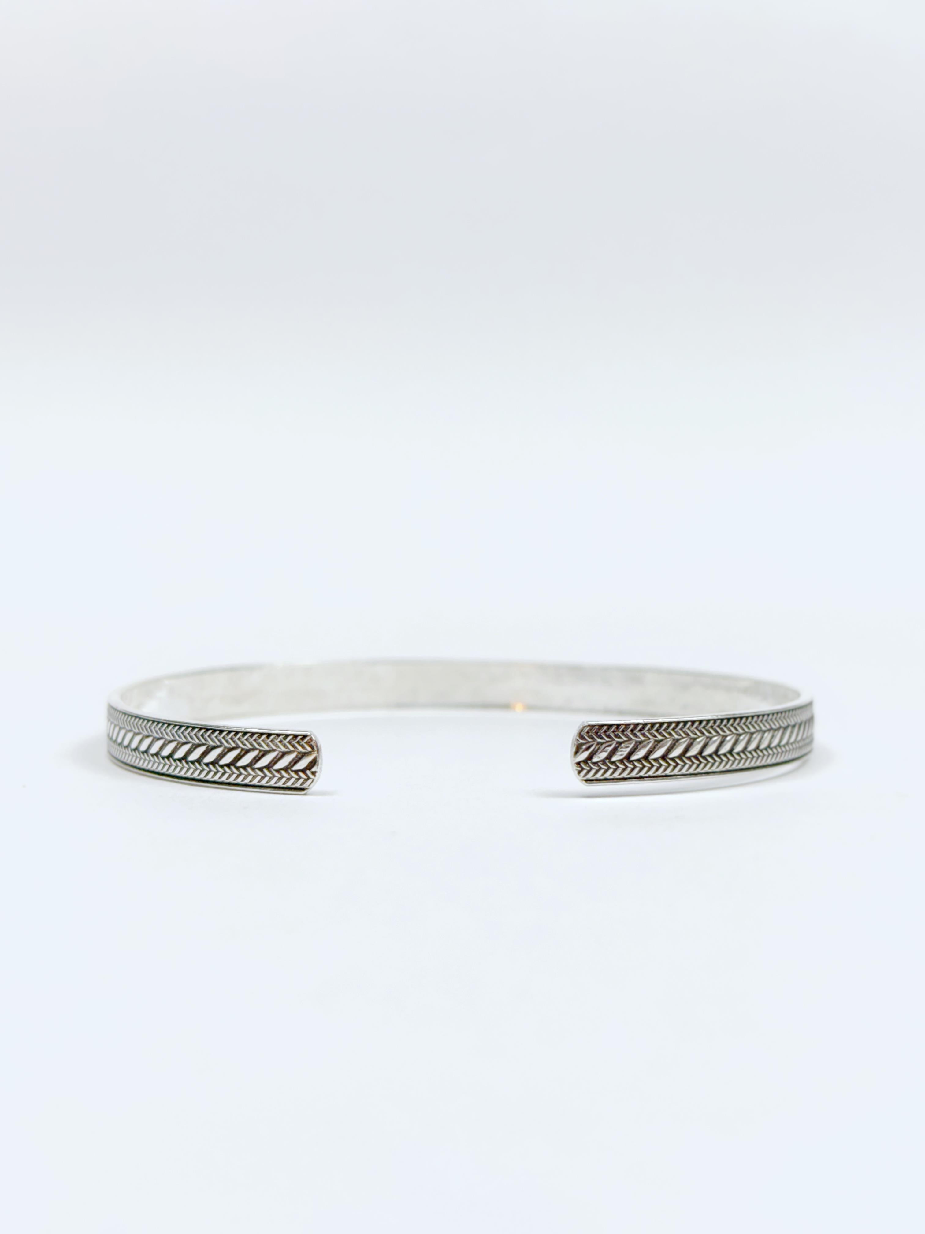 Çift Örgü Unisex Kelepçe Bileklik