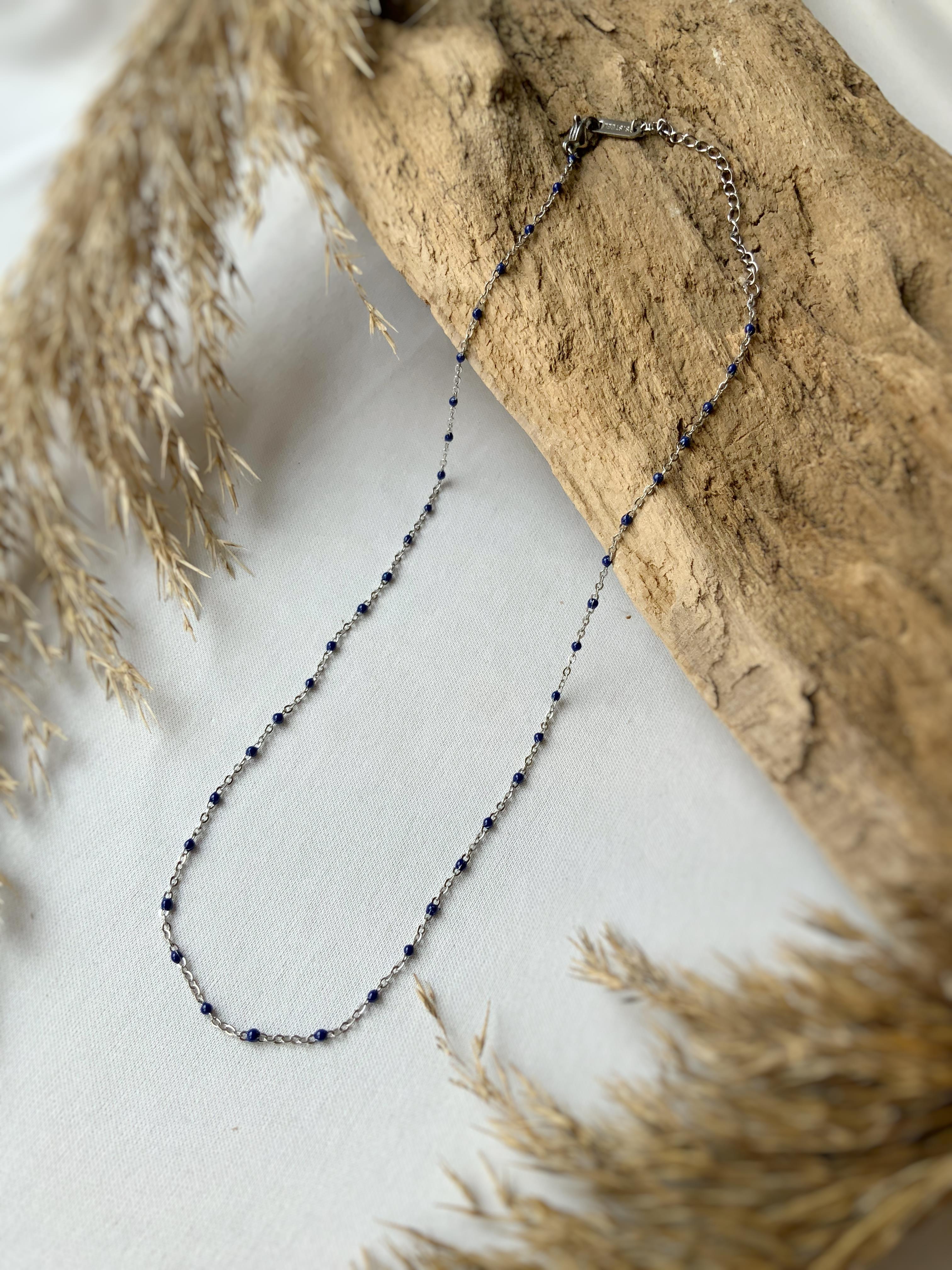 Çivit Mineli Çelik Zincir 