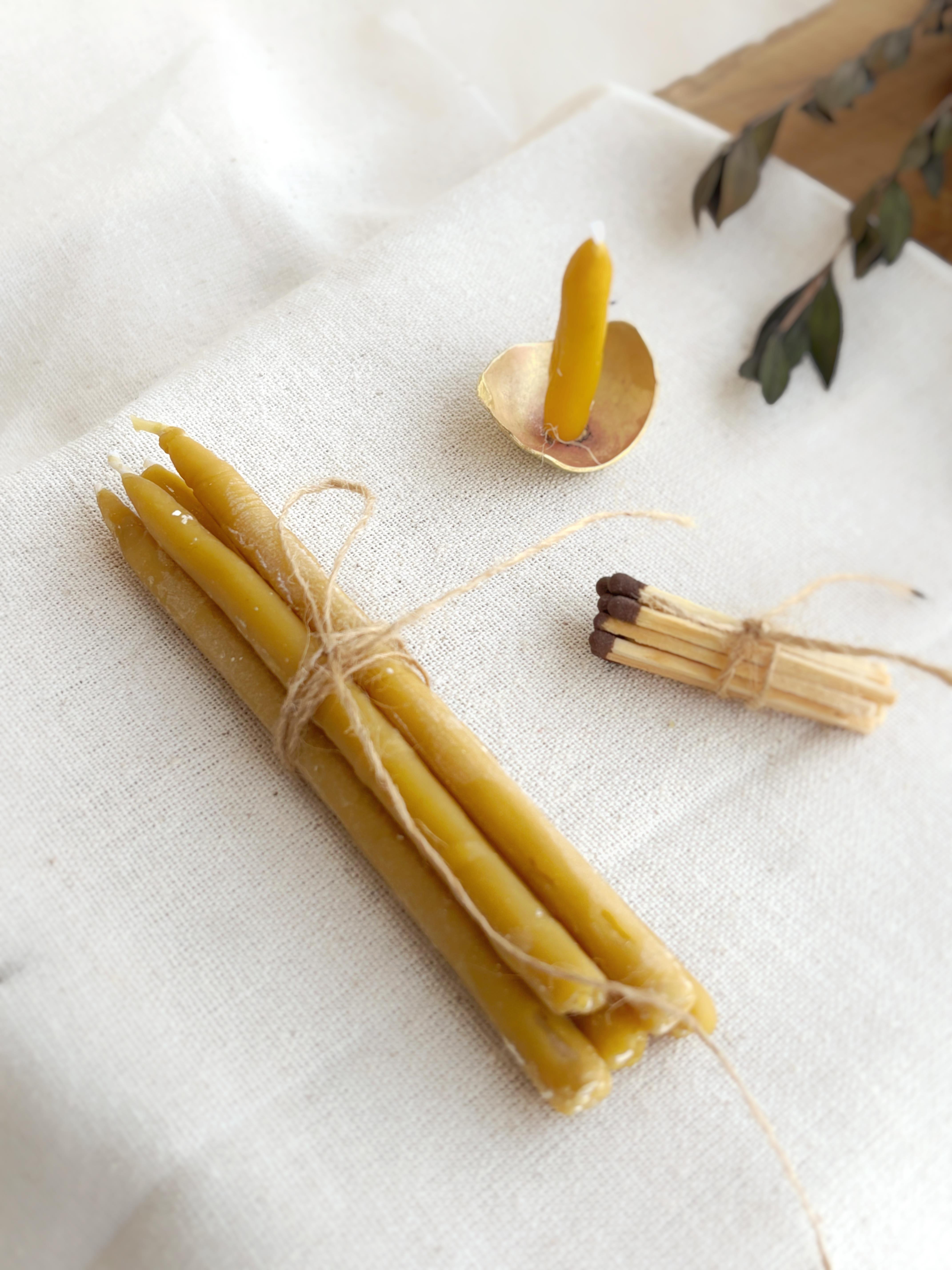 El Yapımı Balmumu Dilek Mumu 7 Adet