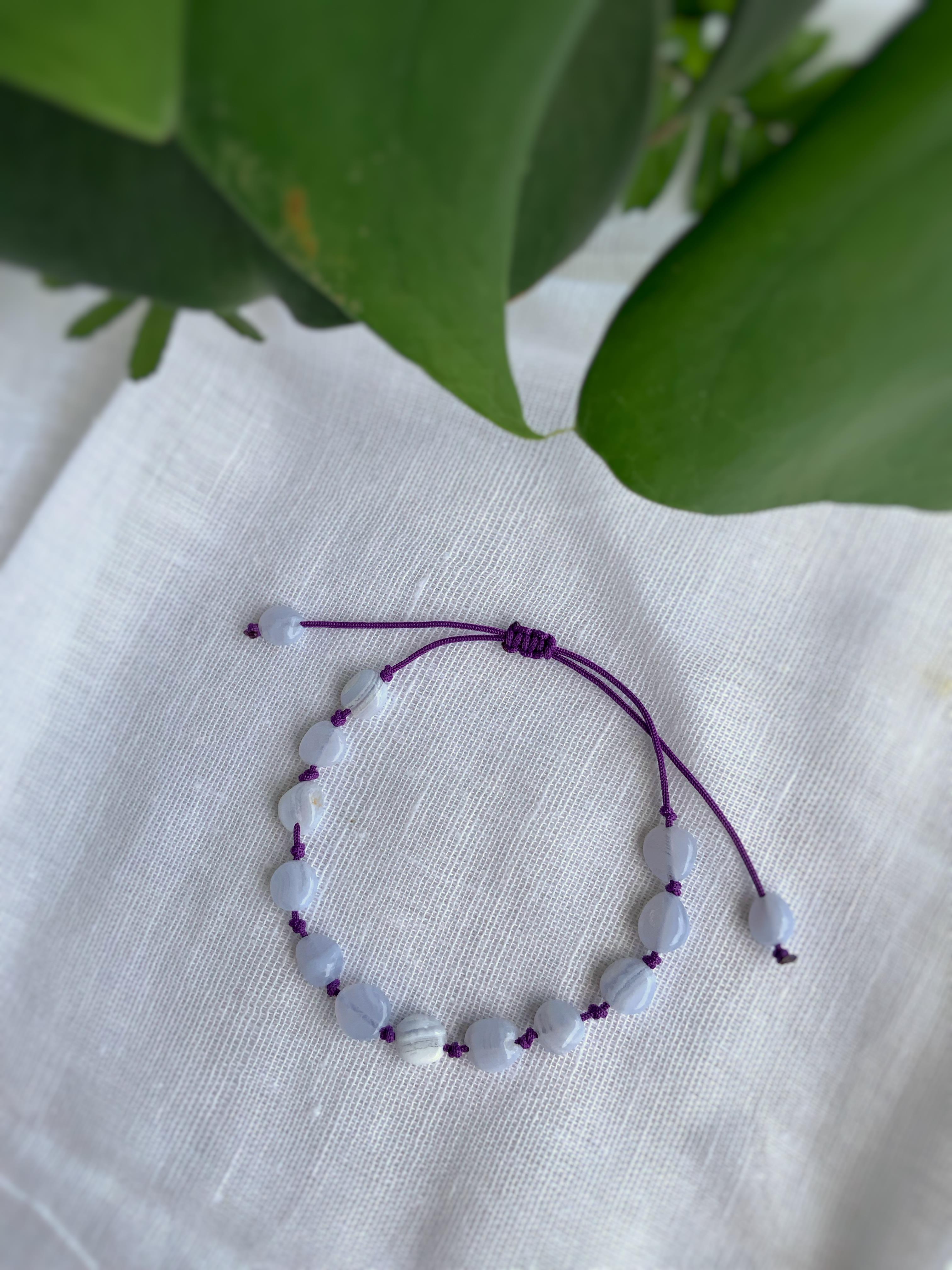 Kalsedon Taşlı Bileklik