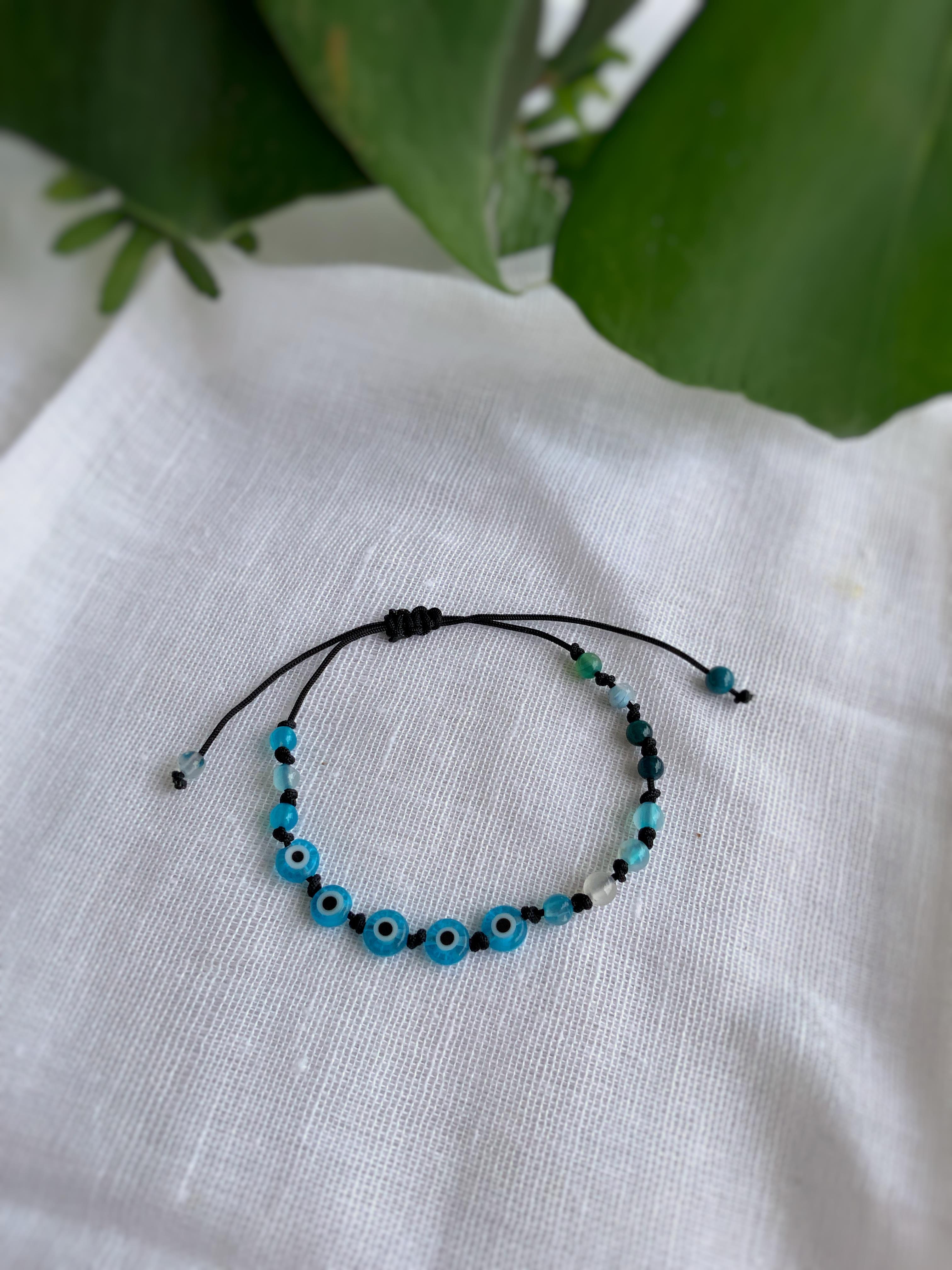 Nazar Akik Doğaltaş Bileklik