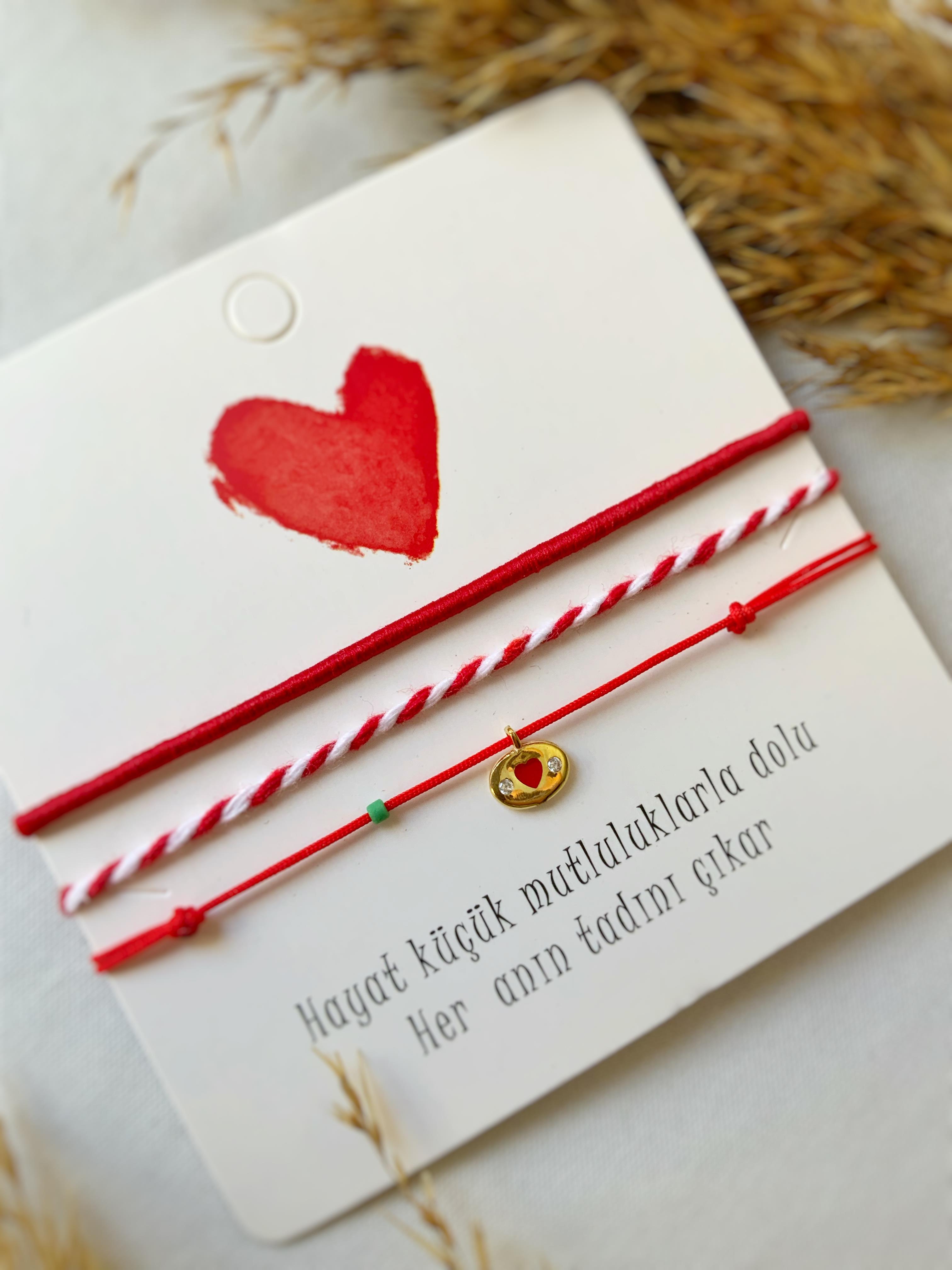 Parıltı Minimal Kalp Bileklik seti