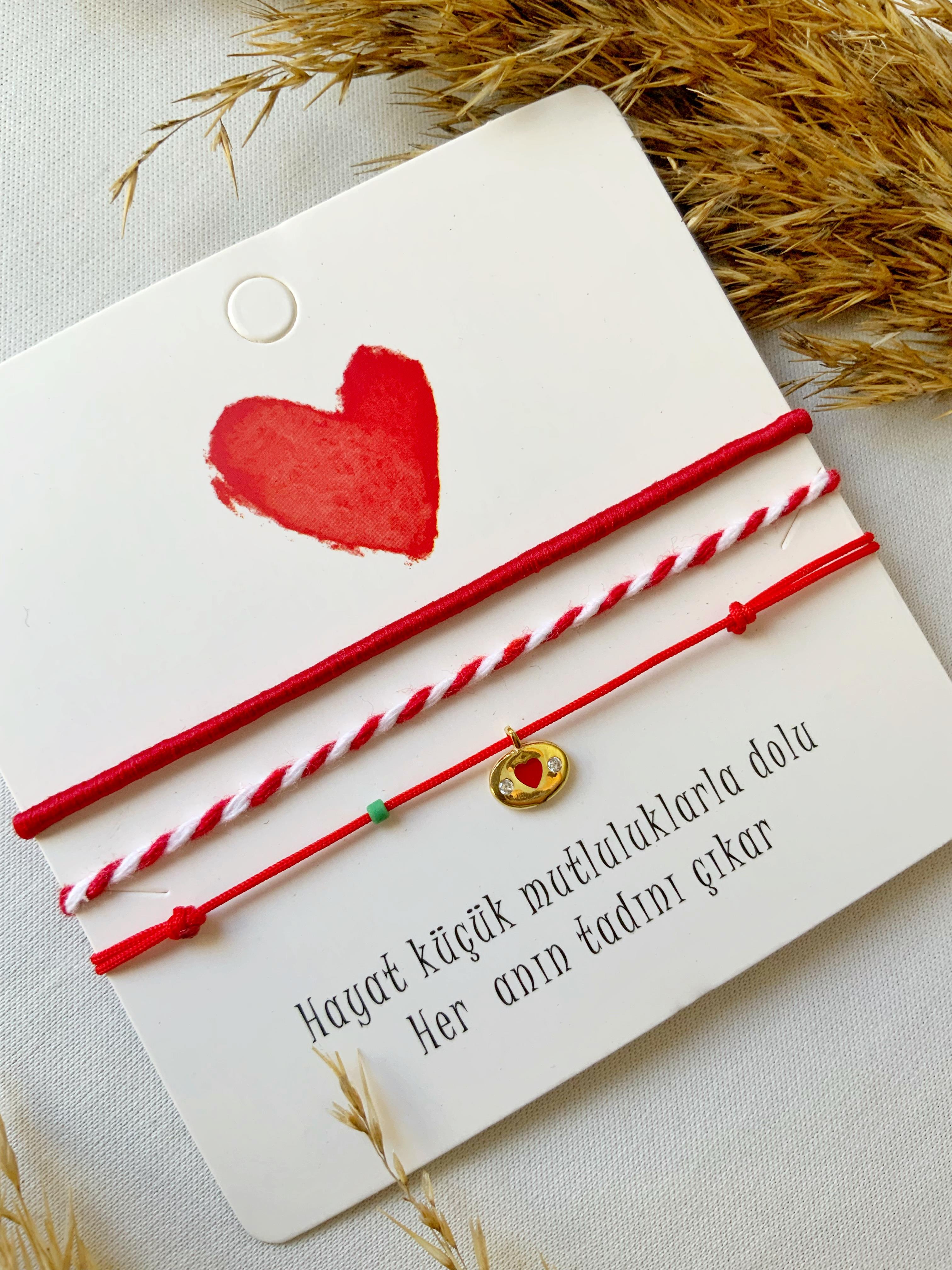 Parıltı Minimal Kalp Bileklik seti