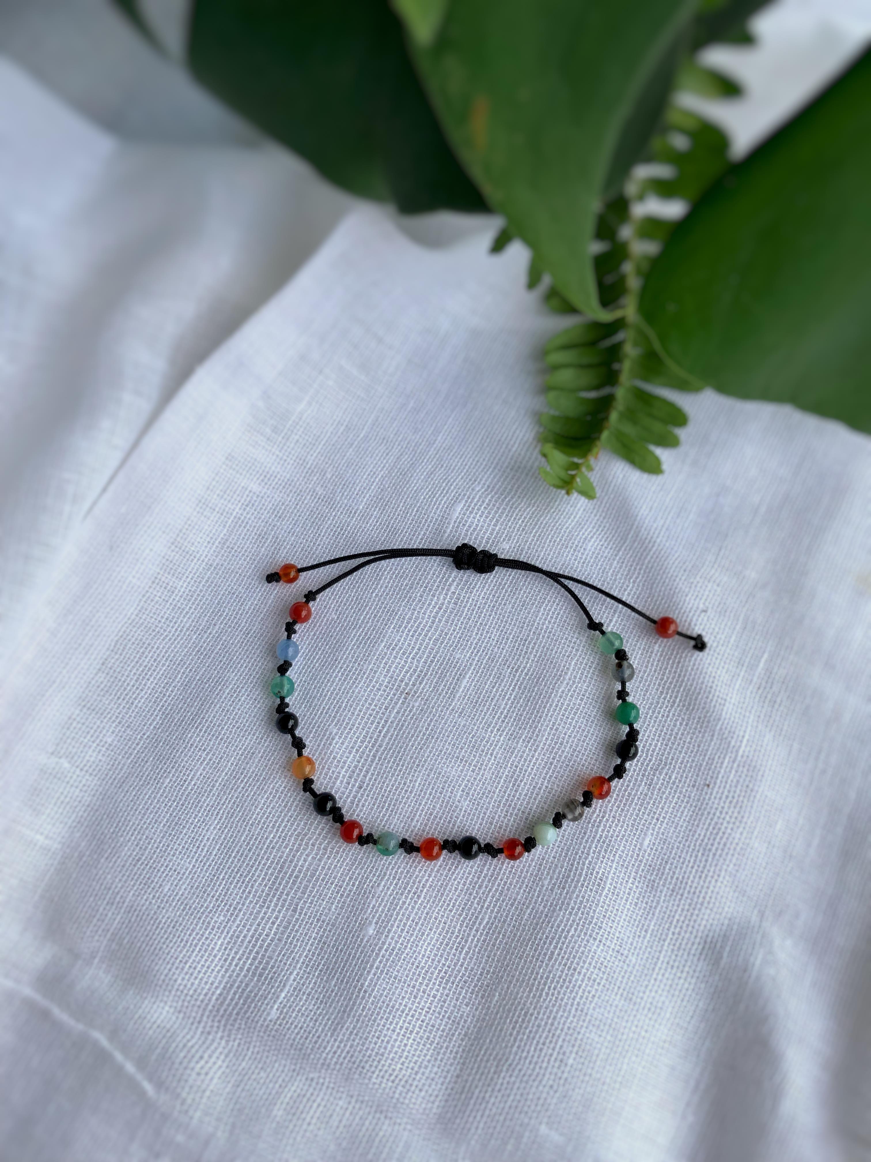 Renkli Akik Bileklik