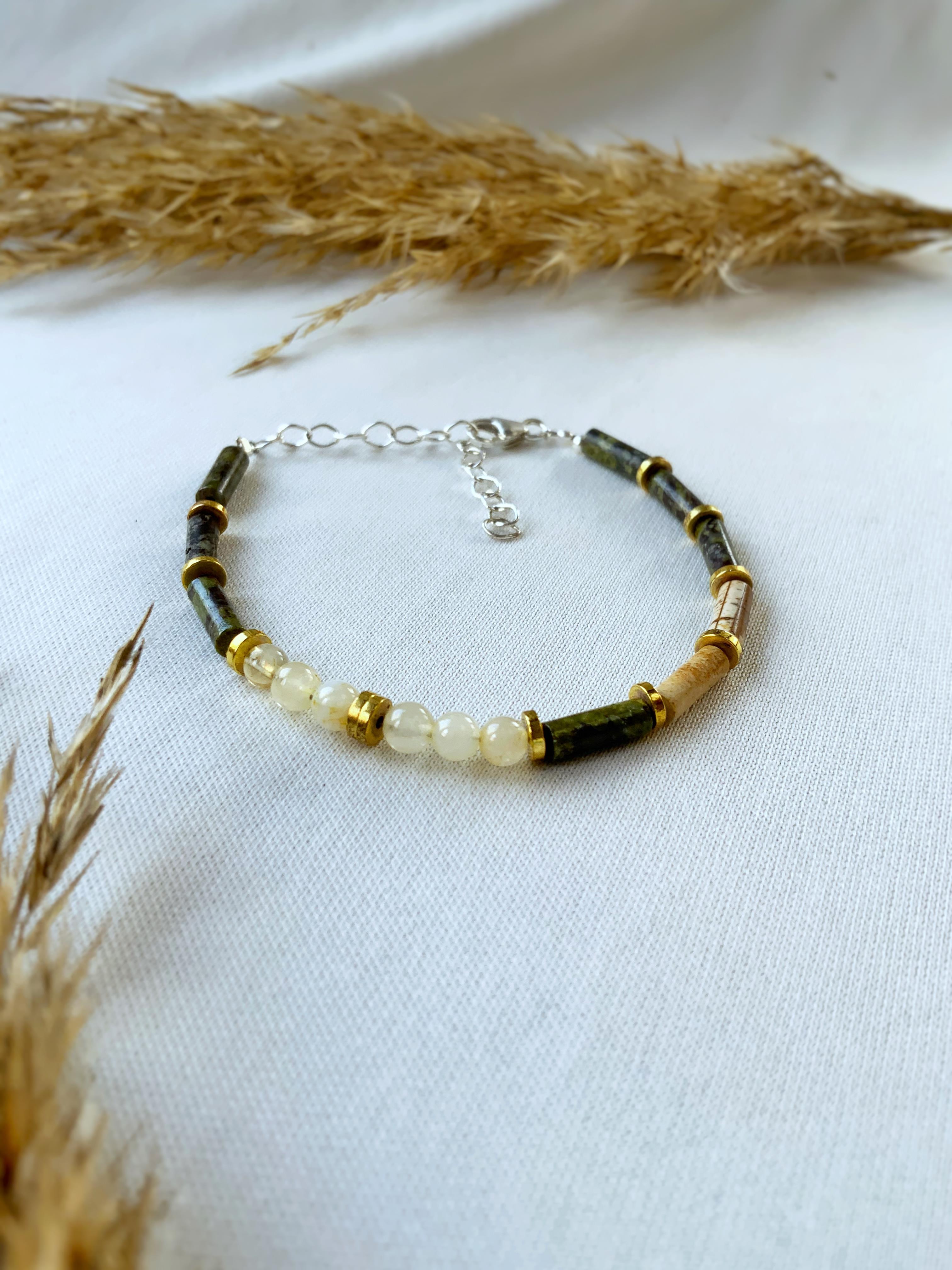 Rita Doğaltaş Tasarım Bileklik 925 Ayar Gümüş