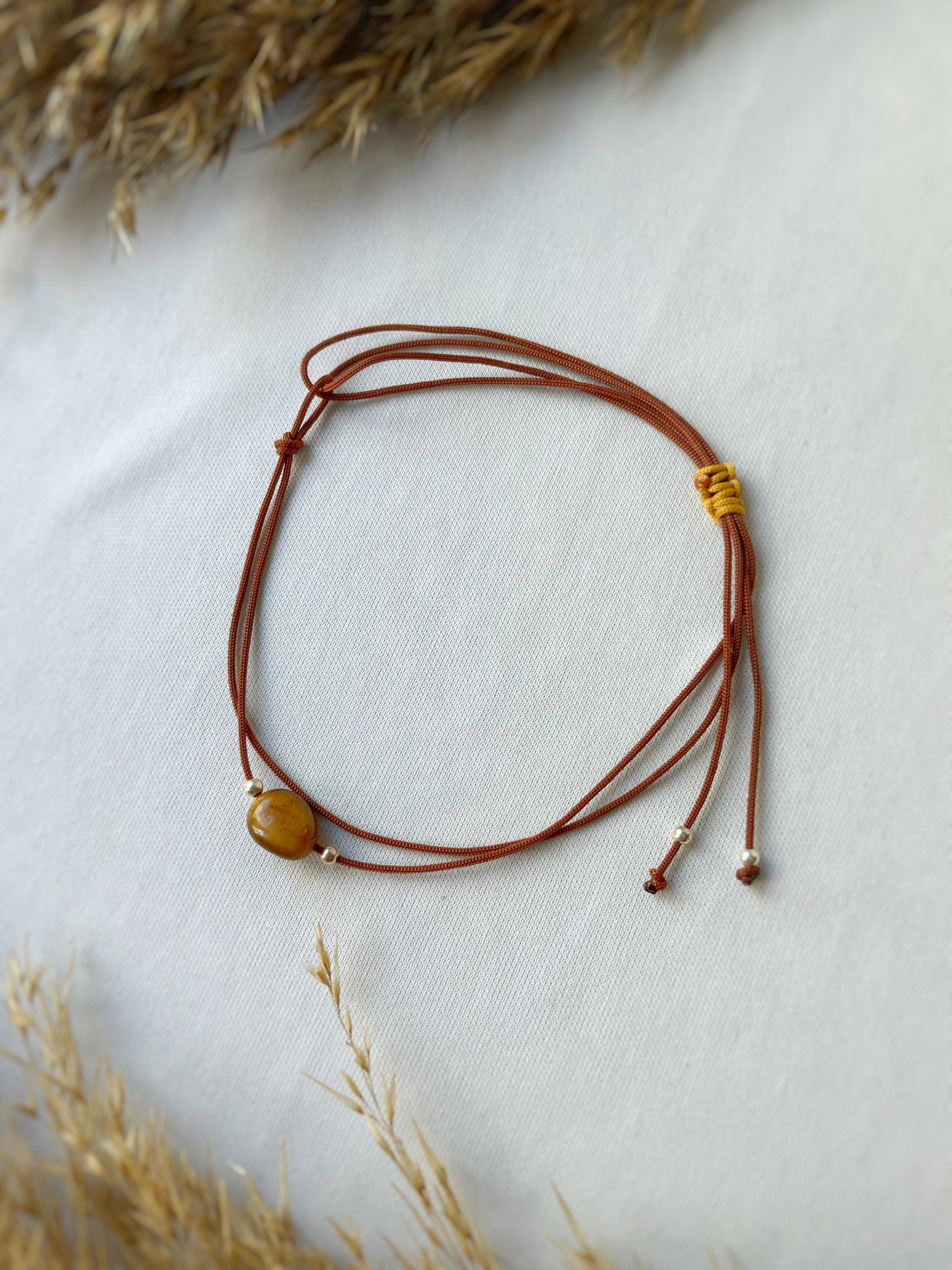 Unisex Kaplangözü Kiraz Bileklik / Halhal