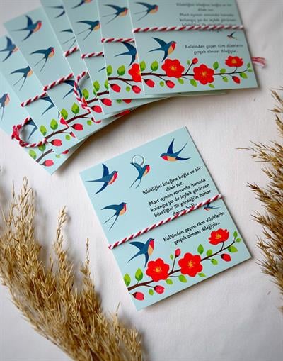 10lu Hediyelik Mart Dilek Bilekliği Seti