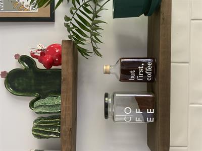 2li set Cam kahve kurabiye kavanozu ve Cold brew şişesi dekoratif 