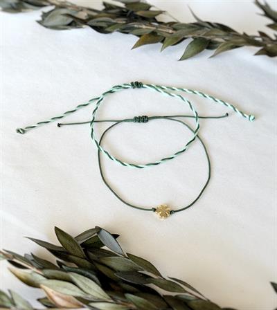 2li Yonca Yeşil Halhal Seti