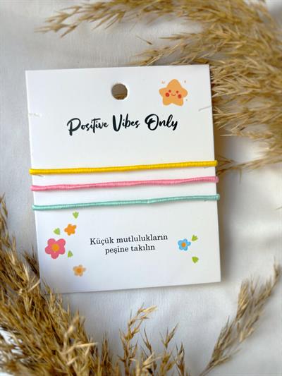 3lü Arkadaşlık bileklik seti