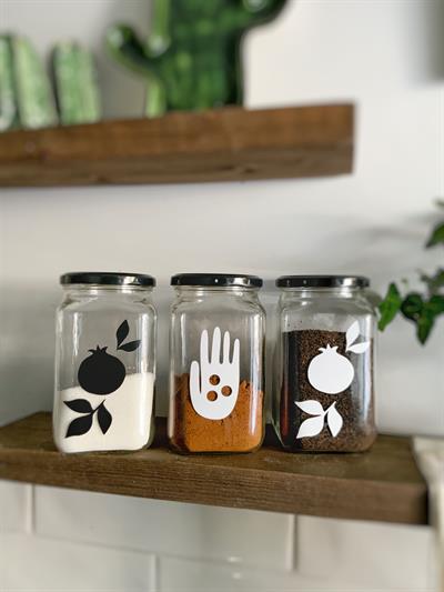 3lü Bereket Cam Kavanoz Seti