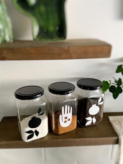 3lü Bereket Cam Kavanoz Seti