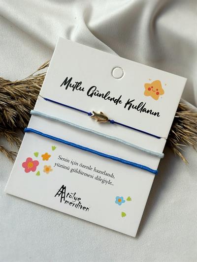 3lü Mavi Bileklik Seti Bereket Balığı