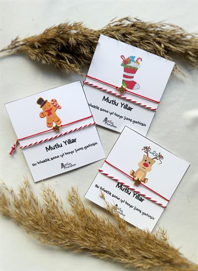 3lü Yılbaşı Hediyelik Bileklik Seti