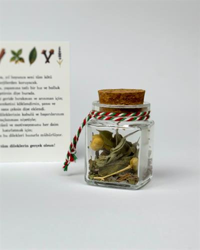 7 Bitkili Bolluk Bereket Niyet Şişesi | Yılbaşı | Doğumgünü | Ev - Ofis Hediyesi