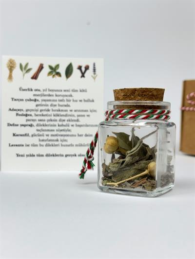7 Bitkili Bolluk Bereket Niyet Şişesi | Yılbaşı | Doğumgünü | Ev - Ofis Hediyesi