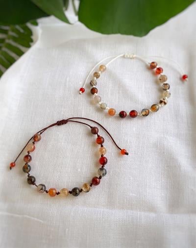 Akik Çift Bilekliği