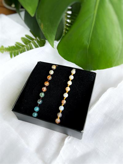 Akik Çift Bilekliği