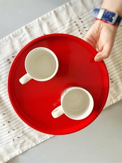 Aura Metal Dekoratif Tepsi 