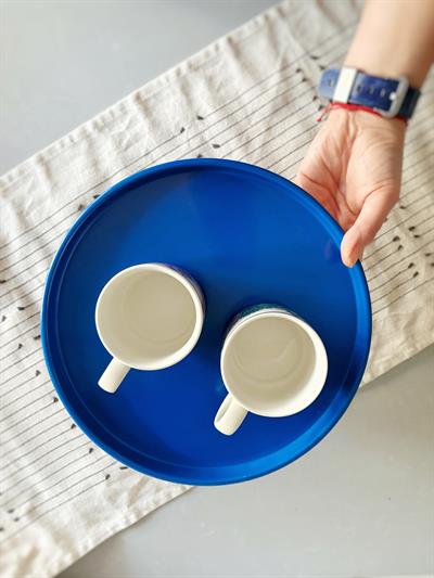 Aura Metal Dekoratif Tepsi 