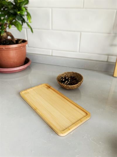 Bambu Kavanoz Altlığı / Sunum Tepsisi