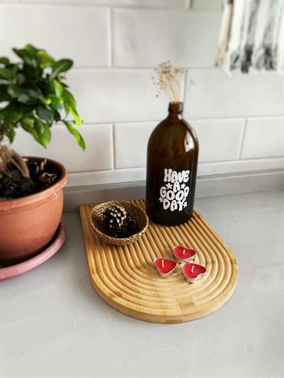 Bambu Oval Sunum Tepsisi