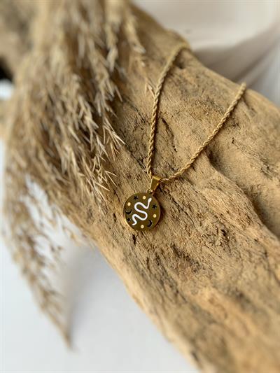 Beyaz Ölümsüzlük Çelik Kolye