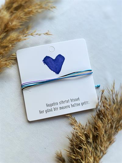 Boho Mutlu bileklik unisex çoklu ip bileklik